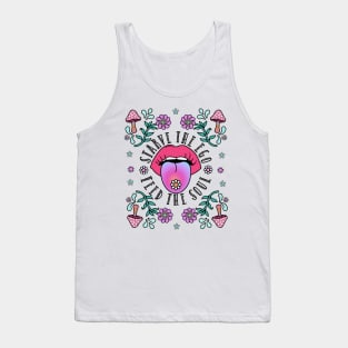 Feed your soul, hippy, mushroom retro peace and love design Tank Top